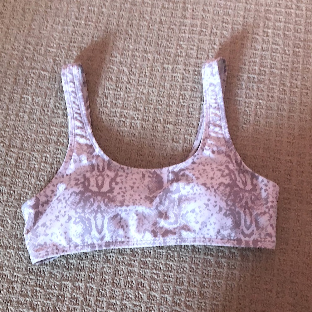Snake skin bikini top